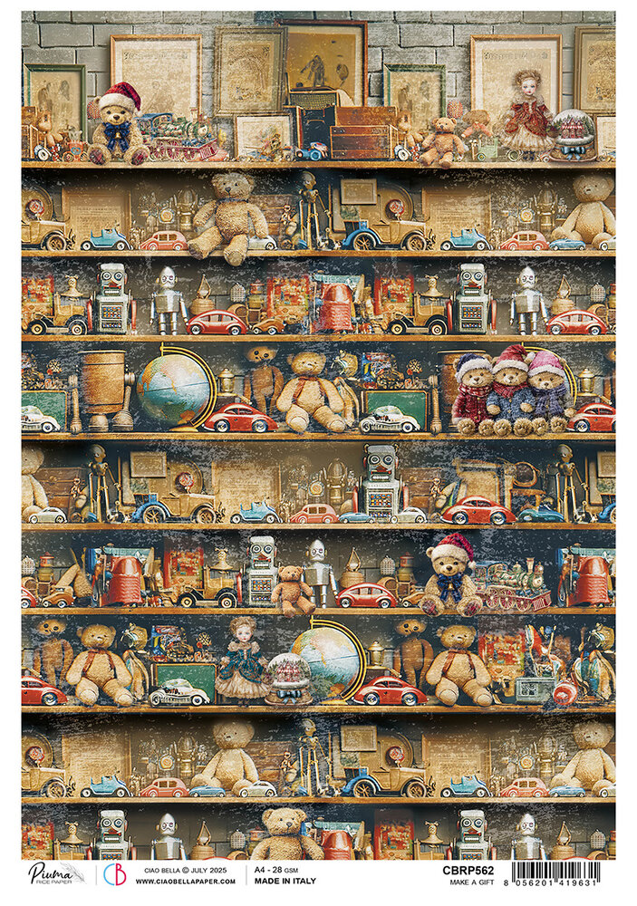 Ciao Bella Toy Shop A4 Rice Paper Make a Gift (5pcs) (CBRP562) Ciao Bella Toy Shop A4 Rice Paper Make a Gift (5pcs) (CBRP562)