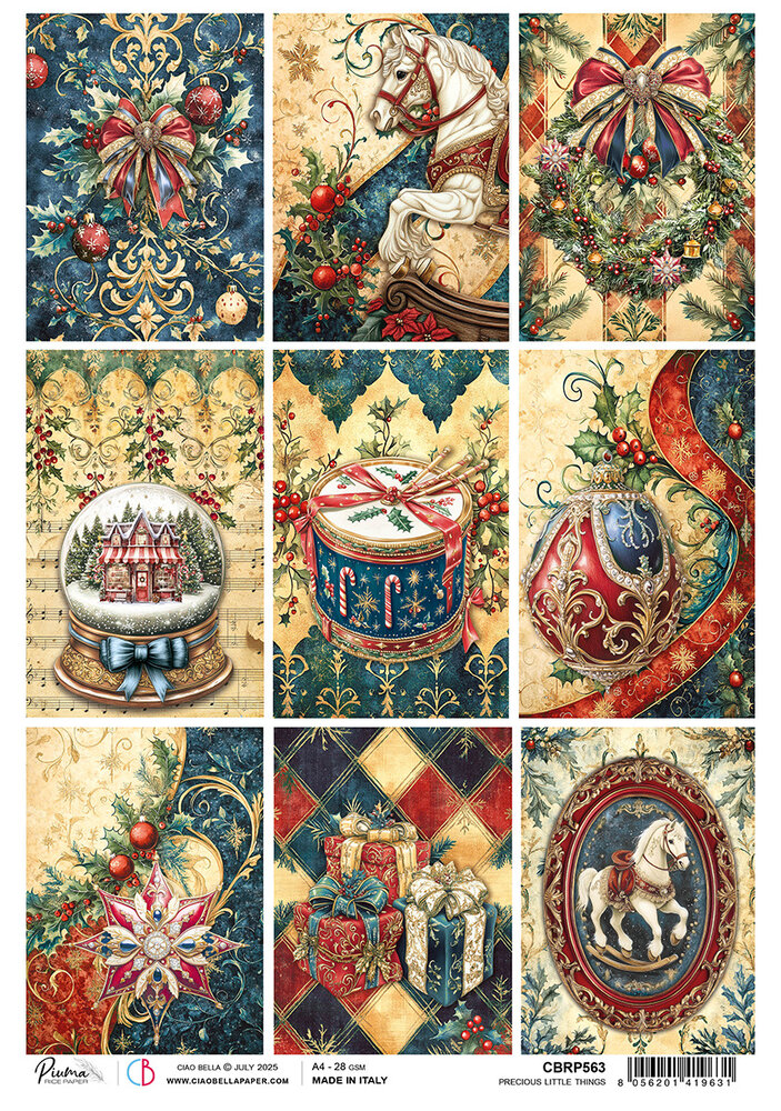 Ciao Bella Toy Shop A4 Rice Paper Precious Little Things (5pcs) (CBRP563) Ciao Bella Toy Shop A4 Rice Paper Precious Little Things (5pcs) (CBRP563)