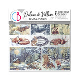 Ciao Bella Forest Tales 6x6 Inch Deluxe Paper Silver & Vellum Dual Pack Mixed (6pcs) (CBXQ003)