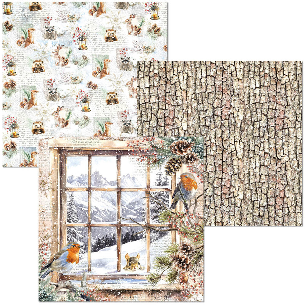 Ciao Bella Forest Tales 6x6 Inch Deluxe Paper Silver & Vellum Dual Pack Mixed (6pcs) (CBXQ003) Ciao Bella Forest Tales 6x6 Inch Deluxe Paper Silver & Vellum Dual Pack Mixed (6pcs) (CBXQ003)