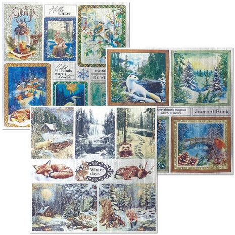 Ciao Bella Forest Tales 6x6 Inch Deluxe Paper Silver & Vellum Dual Pack Mixed (6pcs) (CBXQ003) Ciao Bella Forest Tales 6x6 Inch Deluxe Paper Silver & Vellum Dual Pack Mixed (6pcs) (CBXQ003)