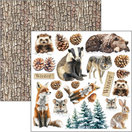 Ciao Bella Forest Tales 6x6 Inch Fussy Cut Pad (24pcs) (CBQE090) Ciao Bella Forest Tales 6x6 Inch Fussy Cut Pad (24pcs) (CBQE090)