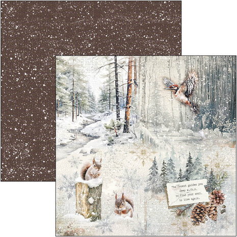 Ciao Bella Forest Tales 8x8 Inch Paper Pad (12pcs) (CBH090) Ciao Bella Forest Tales 8x8 Inch Paper Pad (12pcs) (CBH090)