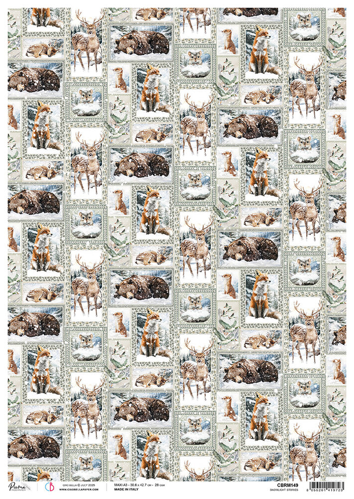 Ciao Bella Forest Tales A3 Rice Paper Snowlight Stories (3pcs) (CBRM149) Ciao Bella Forest Tales A3 Rice Paper Snowlight Stories (3pcs) (CBRM149)