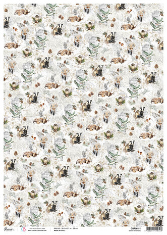 Ciao Bella Forest Tales A3 Rice Paper Snowy Whispers (3pcs) (CBRM151) Ciao Bella Forest Tales A3 Rice Paper Snowy Whispers (3pcs) (CBRM151)