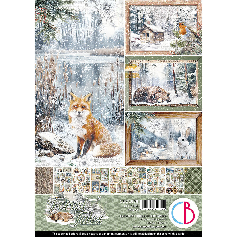 Ciao Bella Forest Tales A4 Creative Pad (9pcs) (CBCL090) Ciao Bella Forest Tales A4 Creative Pad (9pcs) (CBCL090)