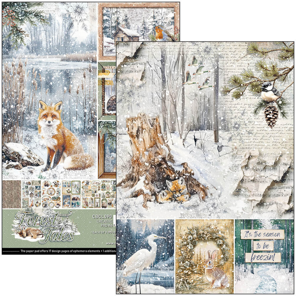 Ciao Bella Forest Tales A4 Creative Pad (9pcs) (CBCL090) Ciao Bella Forest Tales A4 Creative Pad (9pcs) (CBCL090)