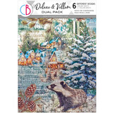 Ciao Bella Forest Tales A4 Deluxe Paper Silver & Vellum Dual Pack Mixed (6pcs) (CBX003)