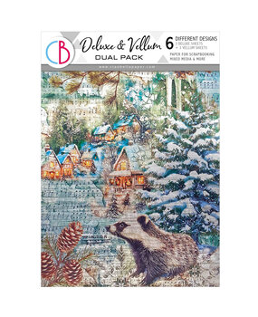 Ciao Bella Forest Tales A4 Deluxe Paper Silver & Vellum Dual Pack Mixed (6pcs) (CBX003)