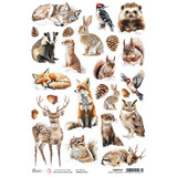 Ciao Bella Forest Tales A4 Rice Paper Forest Companions (5pcs) (CBRP570)