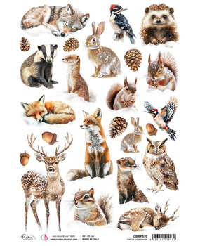 Ciao Bella Forest Tales A4 Rice Paper Forest Companions (5pcs) (CBRP570)