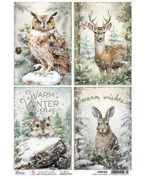 Ciao Bella Forest Tales A4 Rice Paper Forest Tales Cards (5pcs) (CBRP565)