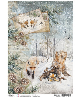 Ciao Bella Forest Tales A4 Rice Paper Foxglow (5pcs) (CBRP569)