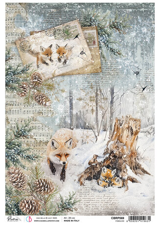 Ciao Bella Forest Tales A4 Rice Paper Foxglow (5pcs) (CBRP569) Ciao Bella Forest Tales A4 Rice Paper Foxglow (5pcs) (CBRP569)