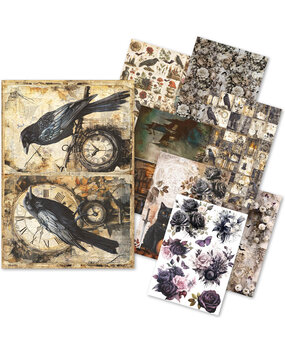 Ciao Bella Dark Academia A5 Rice Paper Mixed (8pcs) (CBRS020)