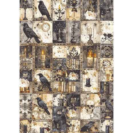 Ciao Bella Dark Academia A5 Rice Paper Mixed (8pcs) (CBRS020) Ciao Bella Dark Academia A5 Rice Paper Mixed (8pcs) (CBRS020)