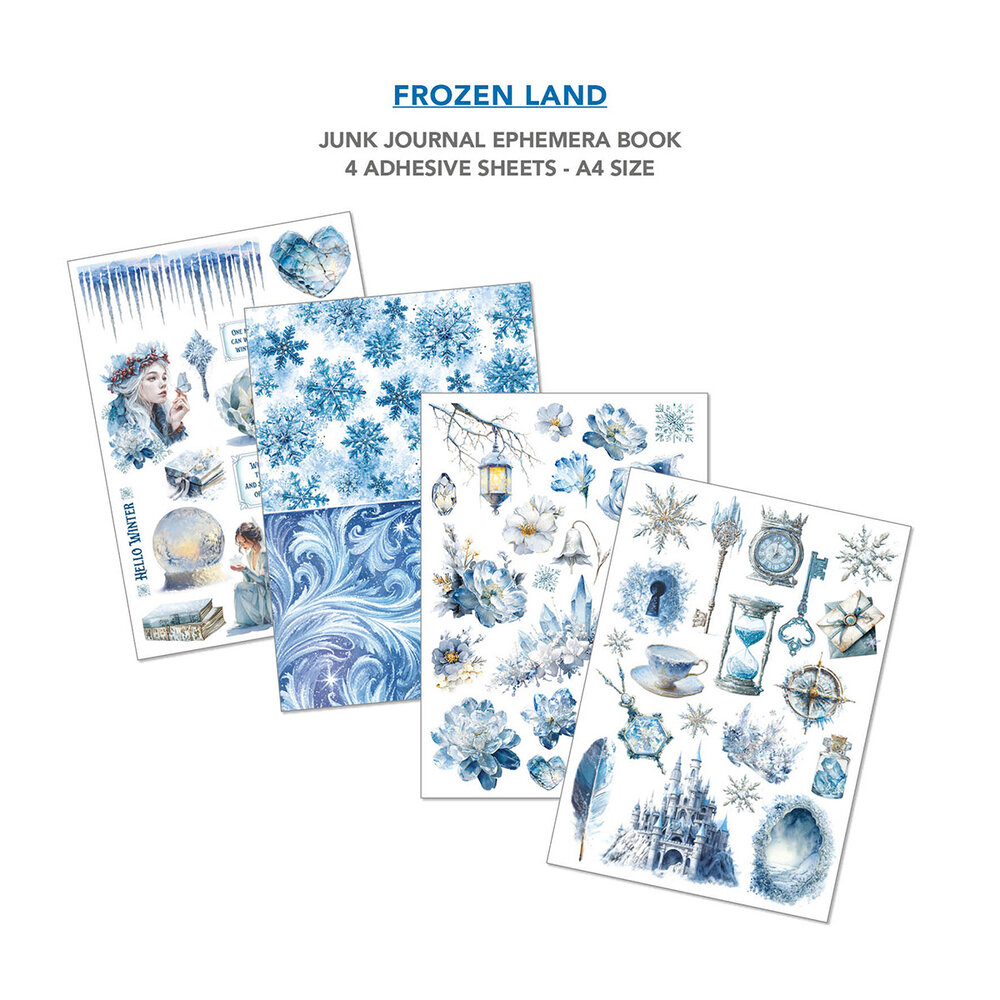 Ciao Bella Frozen Land A4 Junk Journal Ephemera Book (32pcs) (CBB016) Ciao Bella Frozen Land A4 Junk Journal Ephemera Book (32pcs) (CBB016)