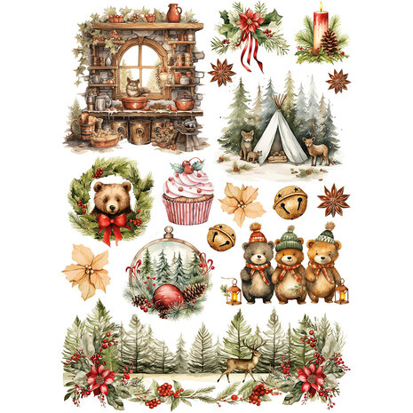 Ciao Bella Hot Cocoa & Holly A5 Rice Paper Mixed (8pcs) (CBRS021) Ciao Bella Hot Cocoa & Holly A5 Rice Paper Mixed (8pcs) (CBRS021)