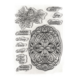 Elizabeth Craft Designs Festive Holly Stamps Festive Holly Sentiments (CS417)