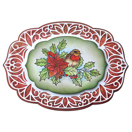 Elizabeth Craft Designs Festive Holly Stamps Festive Holly Sentiments (CS417)