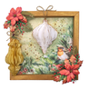 Elizabeth Craft Designs Festive Holly Die Festive Ornaments (2276) Elizabeth Craft Designs Festive Holly Die Festive Ornaments (2276)