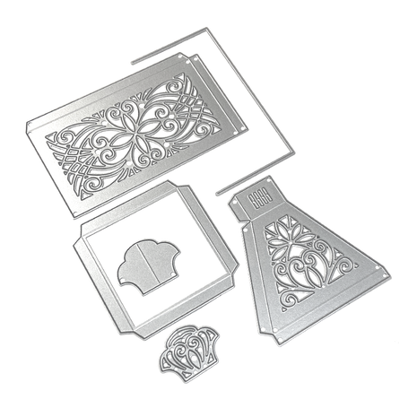 Elizabeth Craft Designs Festive Holly Die Festive Lantern (2275) Elizabeth Craft Designs Festive Holly Die Festive Lantern (2275)