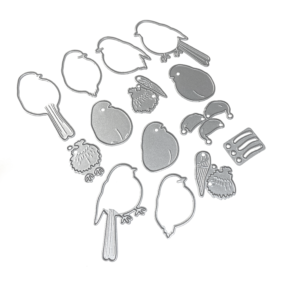 Elizabeth Craft Designs Festive Holly Die Festive Robin (2272) Elizabeth Craft Designs Festive Holly Die Festive Robin (2272)