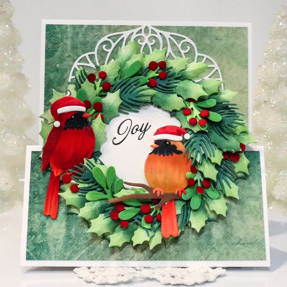 Elizabeth Craft Designs Festive Holly Die Festive Robin (2272) Elizabeth Craft Designs Festive Holly Die Festive Robin (2272)