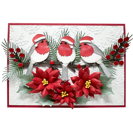 Elizabeth Craft Designs Festive Holly Die Winter Greenery (2270)