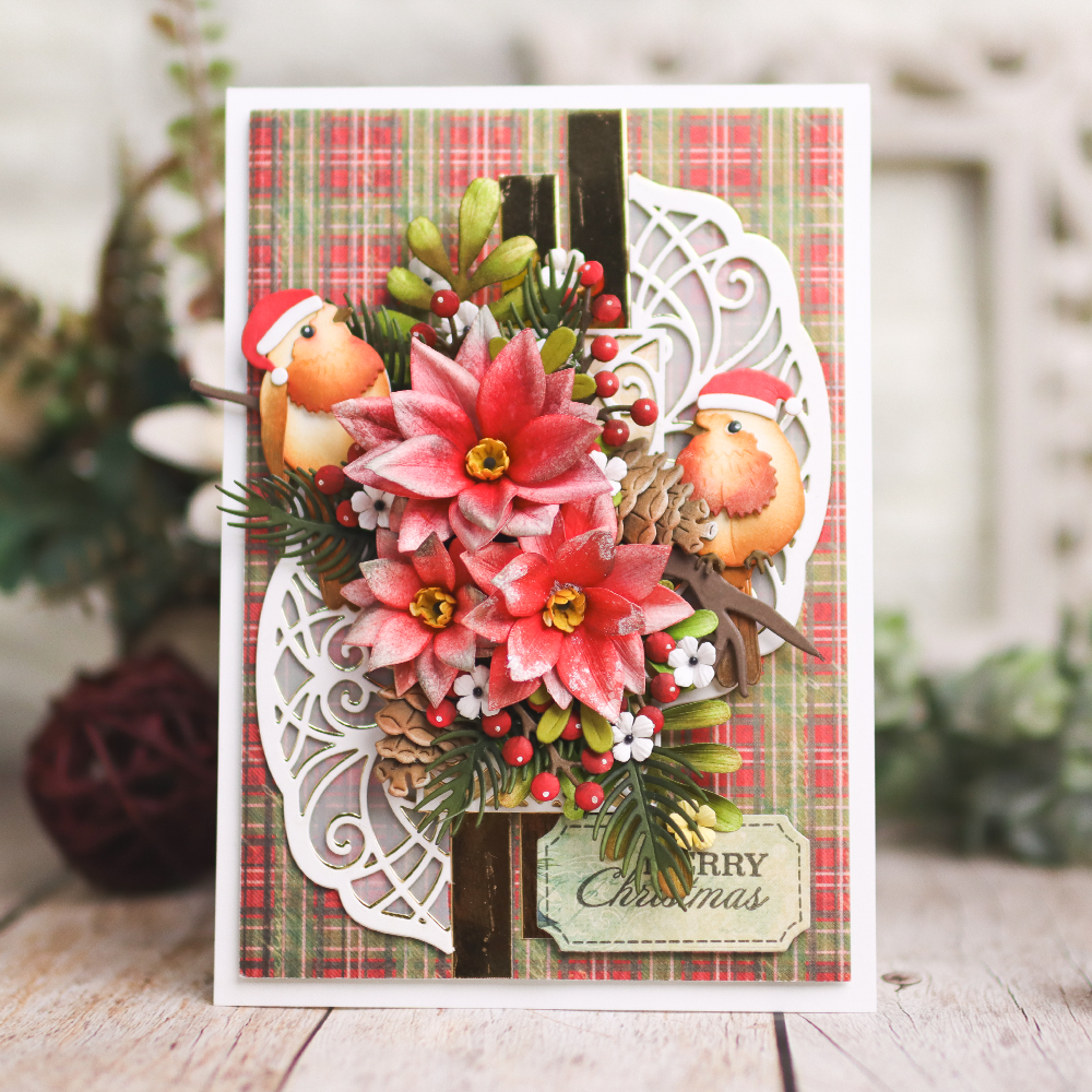 Elizabeth Craft Designs Festive Holly Die Poinsettia (2269) Elizabeth Craft Designs Festive Holly Die Poinsettia (2269)
