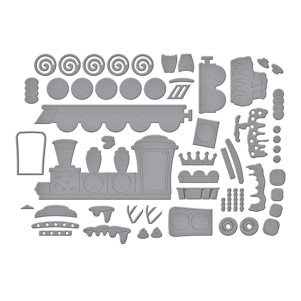 Spellbinders Candy Christmas Etched Dies Gingerbread Train (S7-280) Spellbinders Candy Christmas Etched Dies Gingerbread Train (S7-280)