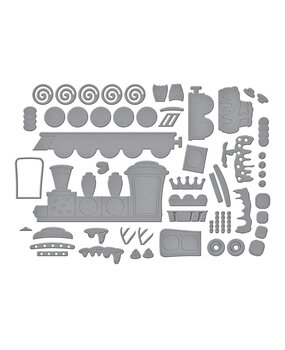 Spellbinders Candy Christmas Etched Dies Gingerbread Train (S7-280) Spellbinders Candy Christmas Etched Dies Gingerbread Train (S7-280)