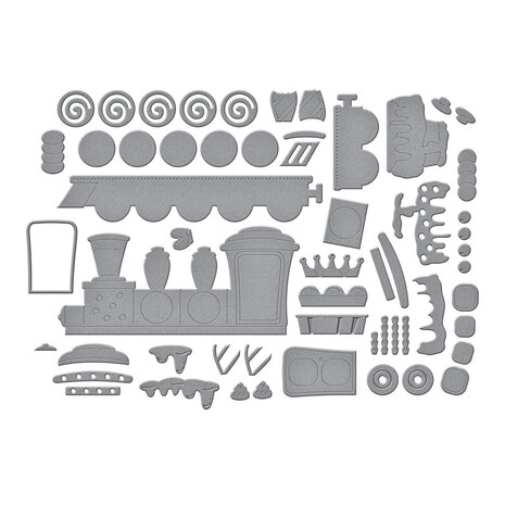 Spellbinders Candy Christmas Etched Dies Gingerbread Train (S7-280) Spellbinders Candy Christmas Etched Dies Gingerbread Train (S7-280)