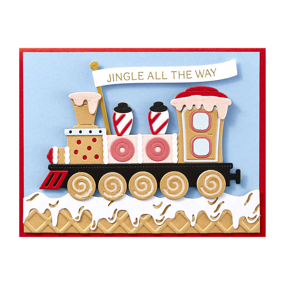 Spellbinders Candy Christmas Etched Dies Gingerbread Train (S7-280) Spellbinders Candy Christmas Etched Dies Gingerbread Train (S7-280)