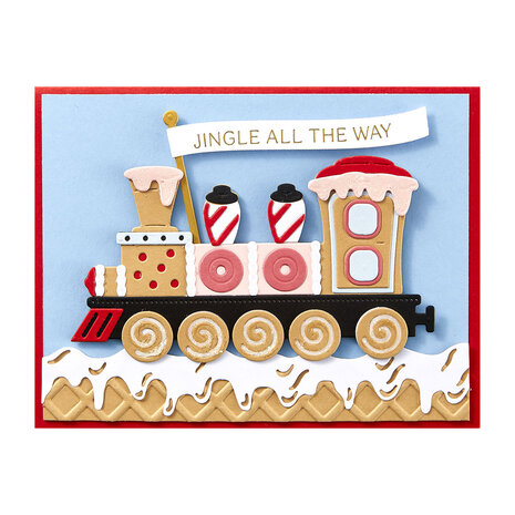 Spellbinders Candy Christmas Etched Dies Gingerbread Train (S7-280) Spellbinders Candy Christmas Etched Dies Gingerbread Train (S7-280)