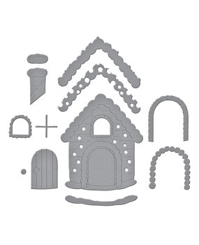 Spellbinders Candy Christmas Etched Dies Gingerbread House (S4-1492) Spellbinders Candy Christmas Etched Dies Gingerbread House (S4-1492)