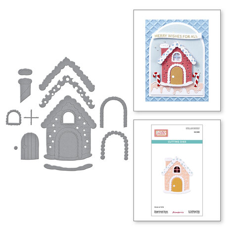 Spellbinders Candy Christmas Etched Dies Gingerbread House (S4-1492) Spellbinders Candy Christmas Etched Dies Gingerbread House (S4-1492)
