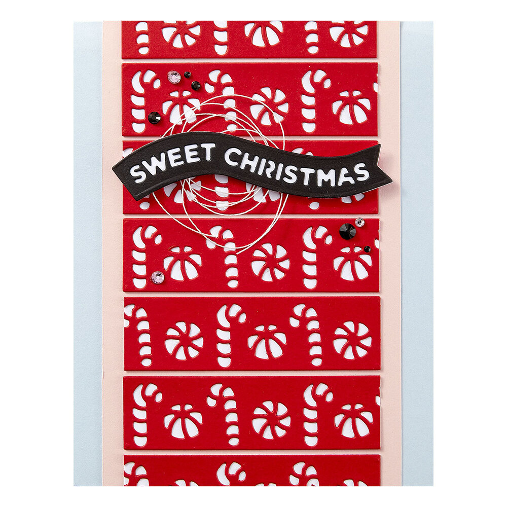 Spellbinders Candy Christmas Etched Dies Sweet Borders (S4-1486) Spellbinders Candy Christmas Etched Dies Sweet Borders (S4-1486)