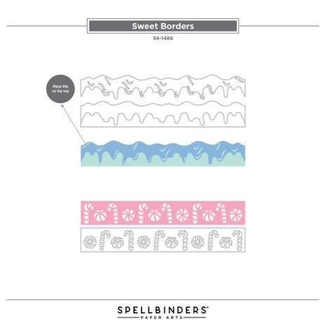 Spellbinders Candy Christmas Etched Dies Sweet Borders (S4-1486) Spellbinders Candy Christmas Etched Dies Sweet Borders (S4-1486)
