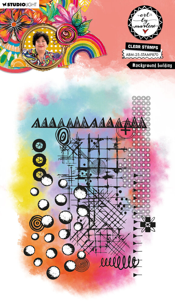 Art By Marlene Background Building Clear Stamp (ABM-25-STAMP870)