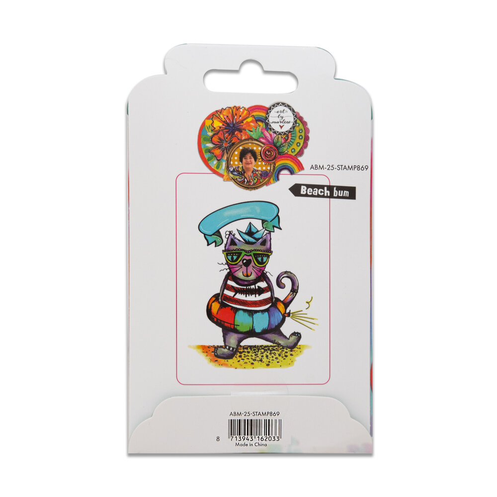 Art By Marlene Beach Bum Rubber Stamps (ABM-25-STAMP869) Art By Marlene Beach Bum Rubber Stamps (ABM-25-STAMP869)
