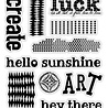Art By Marlene Bold Words Clear Stamp (ABM-25-STAMP867) Art By Marlene Bold Words Clear Stamp (ABM-25-STAMP867)