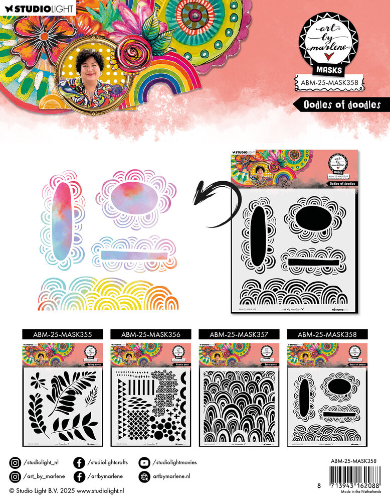 Art By Marlene Doodles of Doodles Mask (ABM-25-MASK358)