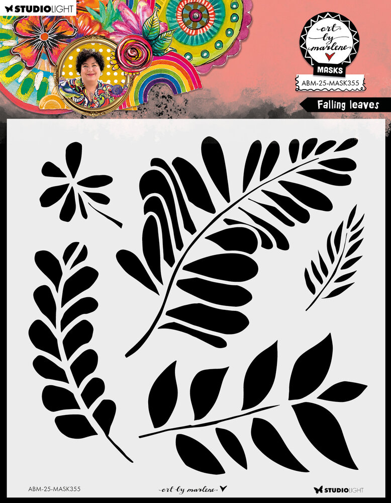 Art By Marlene Falling Leaves Mask (ABM-25-MASK355) Art By Marlene Falling Leaves Mask (ABM-25-MASK355)