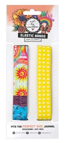 Art By Marlene Elastic Journal Bands For "The Perfect Size" Journal (ABM-25-EBA01) Art By Marlene Elastic Journal Bands For "The Perfect Size" Journal (ABM-25-EBA01)
