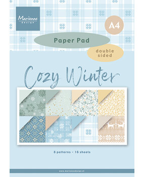 Marianne Design Cozy Winter A4 Paper Pad (PK9212) (DISCONTINUED)