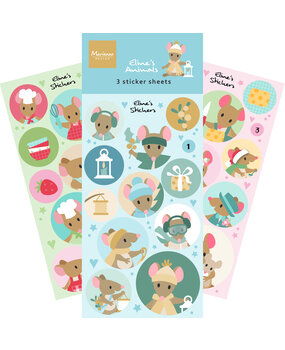 Marianne Design Decorations Stickers Eline's Mice (CA3207)