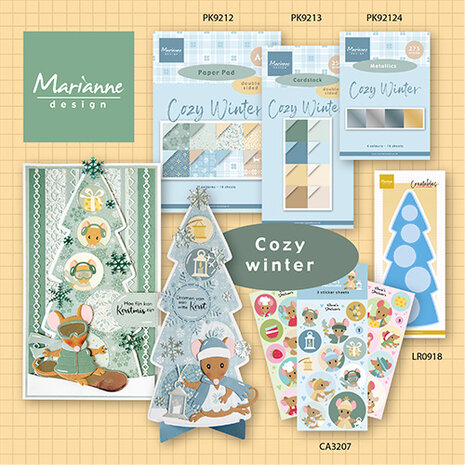 Marianne Design Cozy Winter A4 Paper Pad (PK9212) (DISCONTINUED)