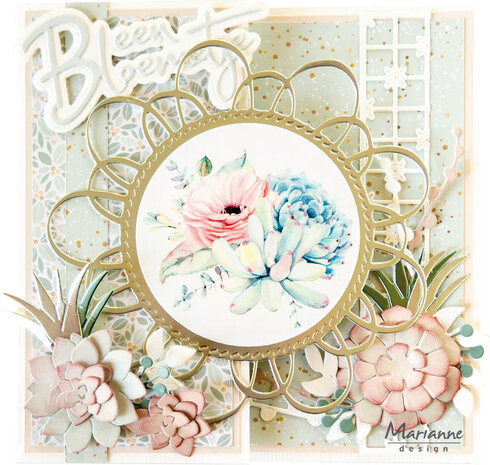 Marianne Design Decoupage Succulents (VK9636) Marianne Design Decoupage Succulents (VK9636)