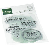 Marianne Design Clear Stamps Kerstwensen by Kaertjes & Co (CS1182)